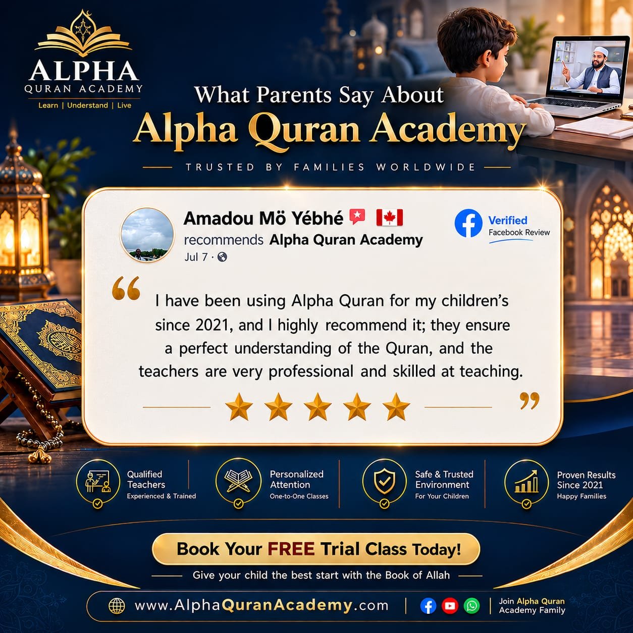 Learn Quran Online with Trust and confidence